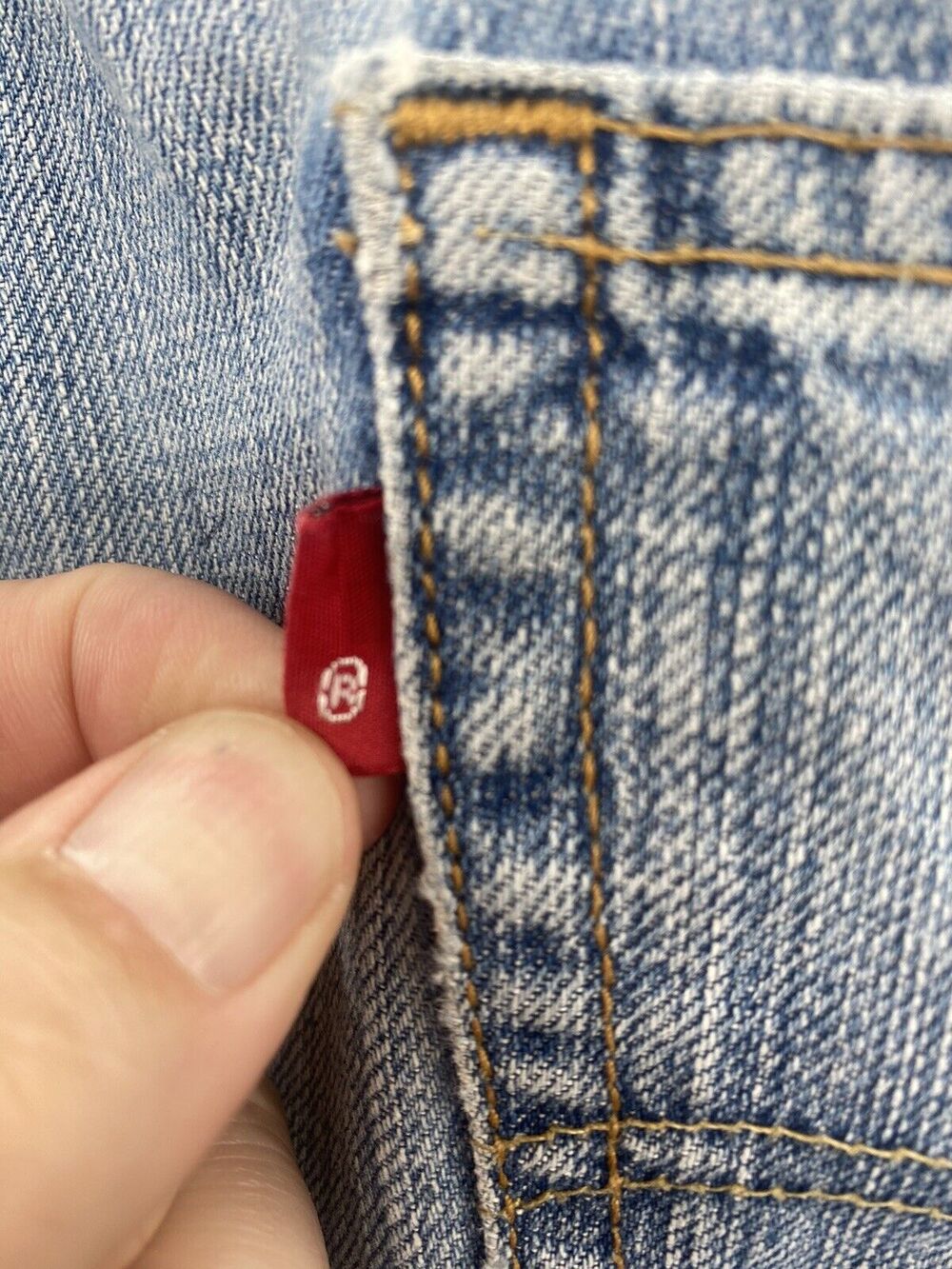 Levis 527 Jeans Men's 40 X 30 Boot Cut Denim - RARE RED TRADEMARK ONLY TAG